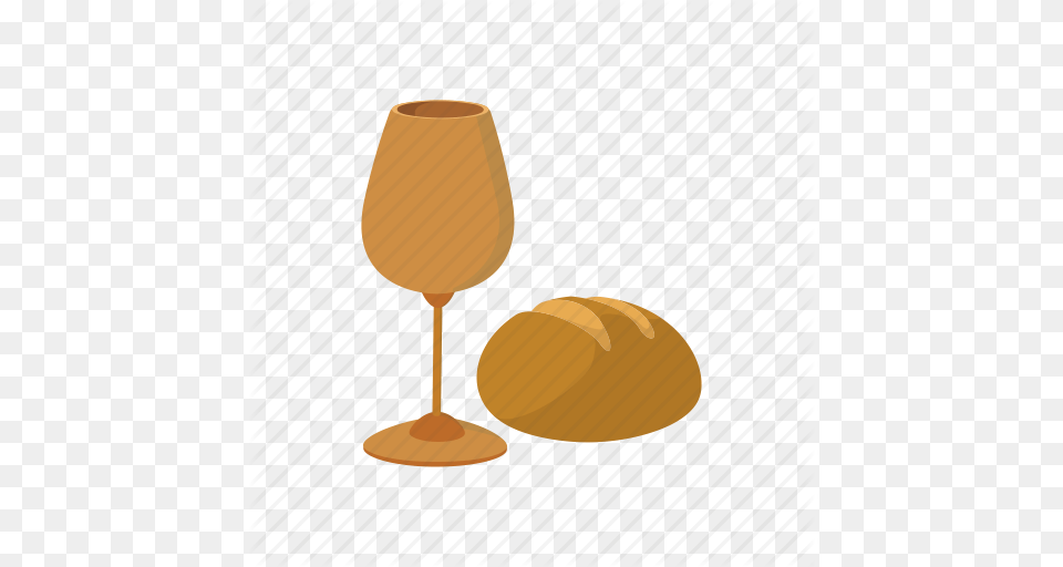 Bread Cartoon Christianity Communion Easter Religion Wine Icon, Alcohol, Beverage, Glass, Goblet Free Png