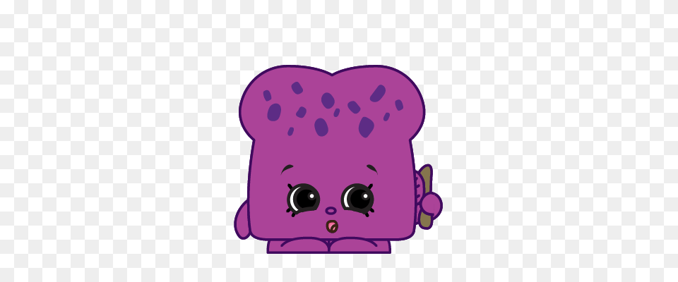 Bread Crumbs Art Shopkins Clipart Purple, Cushion, Home Decor, Animal Png Image