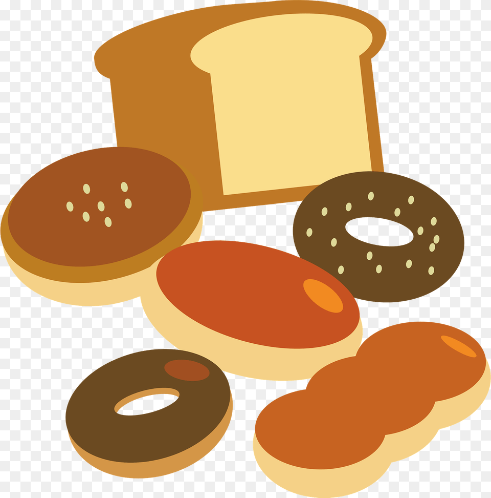Bread Doughnuts And Rolls Clipart, Food, Sweets, Chandelier, Lamp Free Transparent Png