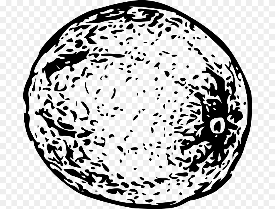 Bread Fruit Clipart Black And White, Gray Png