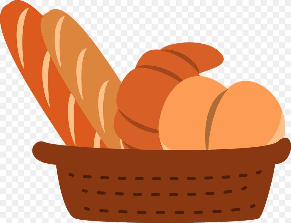 Bread In A Basket Clipart, Food Free Png Download