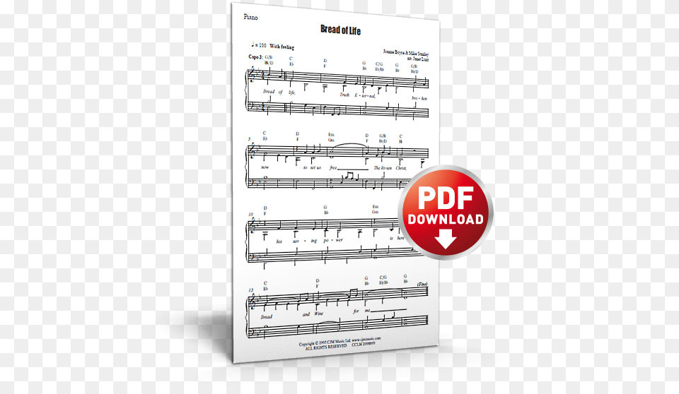 Bread Of Life Bread Of Life Bobby Fisher Sheet Music, Sheet Music Png Image