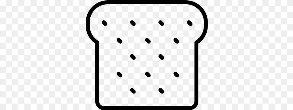 Bread Slice Vector, Gray Png Image