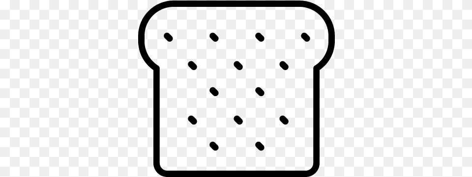 Bread Slice Vector, Gray Free Transparent Png