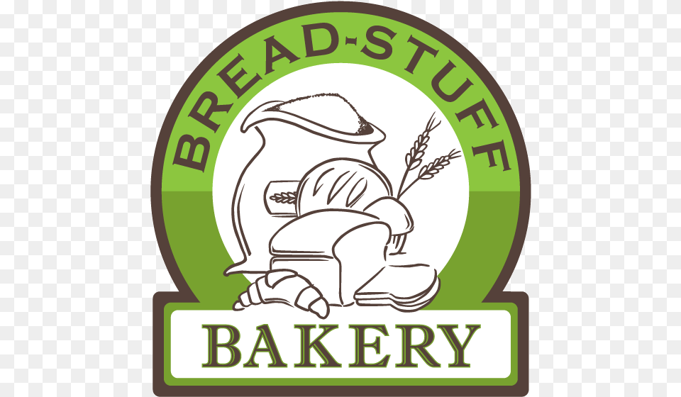 Bread Stuff Bakery Logo, Sticker, Baby, Person Png Image