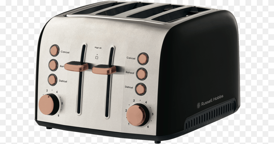 Bread Toaster Photo Russell Hobbs Toaster Copper, Appliance, Device, Electrical Device, Switch Png Image