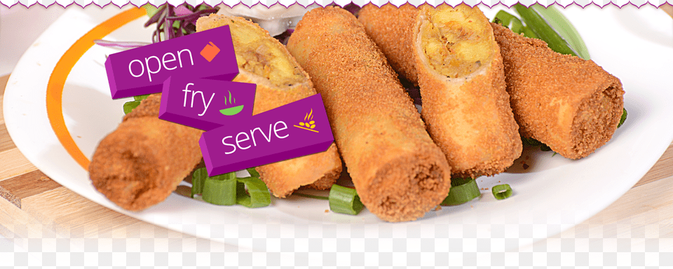 Breaded Veg Samosa Frozen Foods Non Veg, Food, Plate, Bread, Lunch Free Png Download