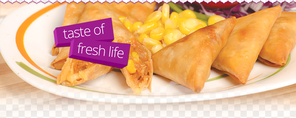 Breaded Veg Samosa Hafa Foods Amp Frozen Foods, Food, Meal, Plate, Lunch Free Png Download