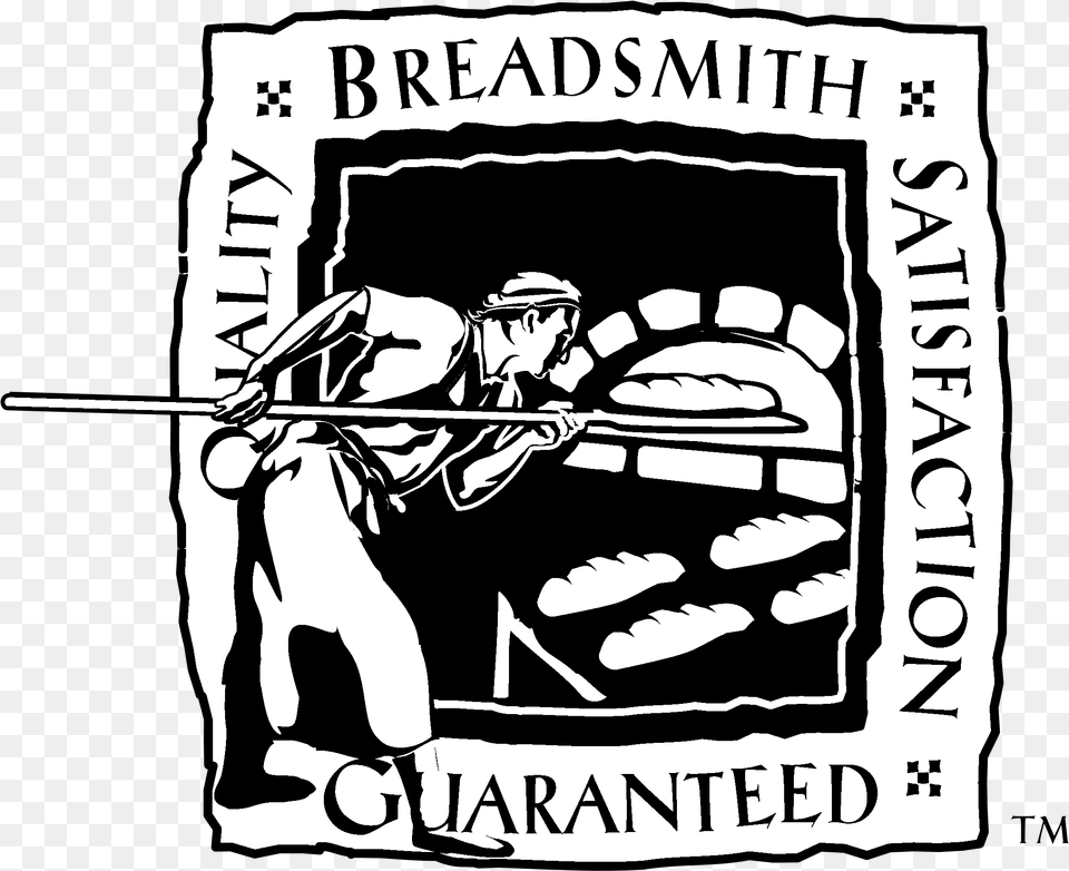 Breadsmith Guaranteed Logo U0026 Svg Vector Illustration, Person, People, Stencil, Poster Free Png Download
