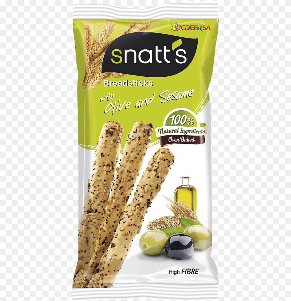 Breadsticks Nutritional Information Grefusa Snatts Palitos De Trigo Con Olivas Y Ssamo, Bread, Food, Lunch, Meal Png Image