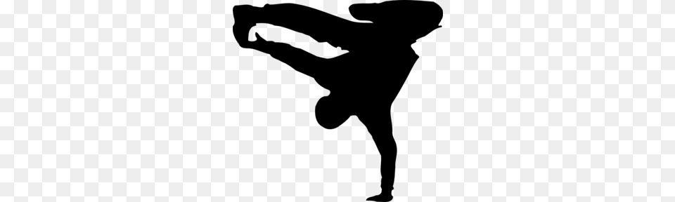 Break Dance Clip Art, Gray Free Png