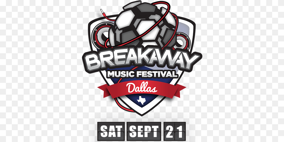 Breakaway Music Festival Dallas Reveals 2013 Lineup For Soccer, Advertisement, Poster, Logo, Dynamite Free Png