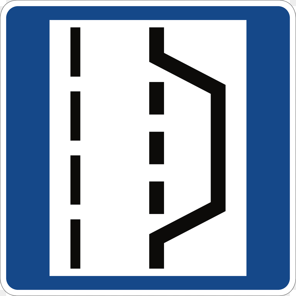 Breakdown Bay Used Only On Highways Without Emergency Shoulder Or In Larger Construction Areas Clipart, Sign, Symbol, Road Sign Free Transparent Png