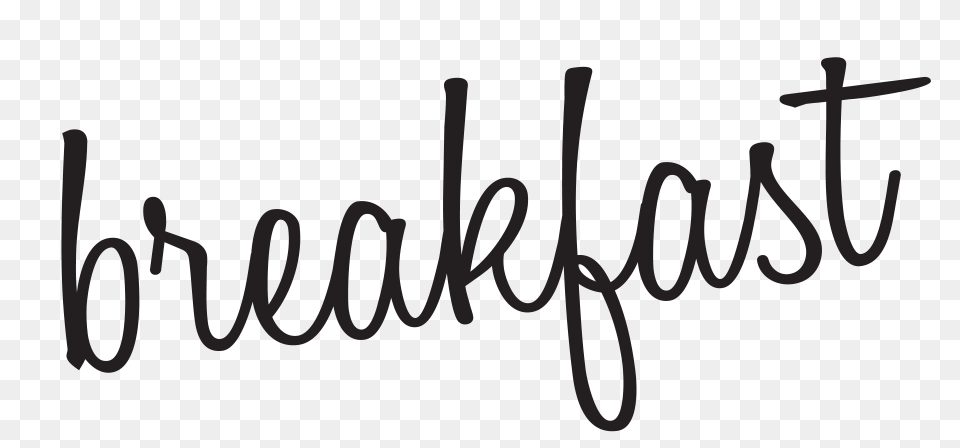 Breakfast, Handwriting, Text Free Transparent Png