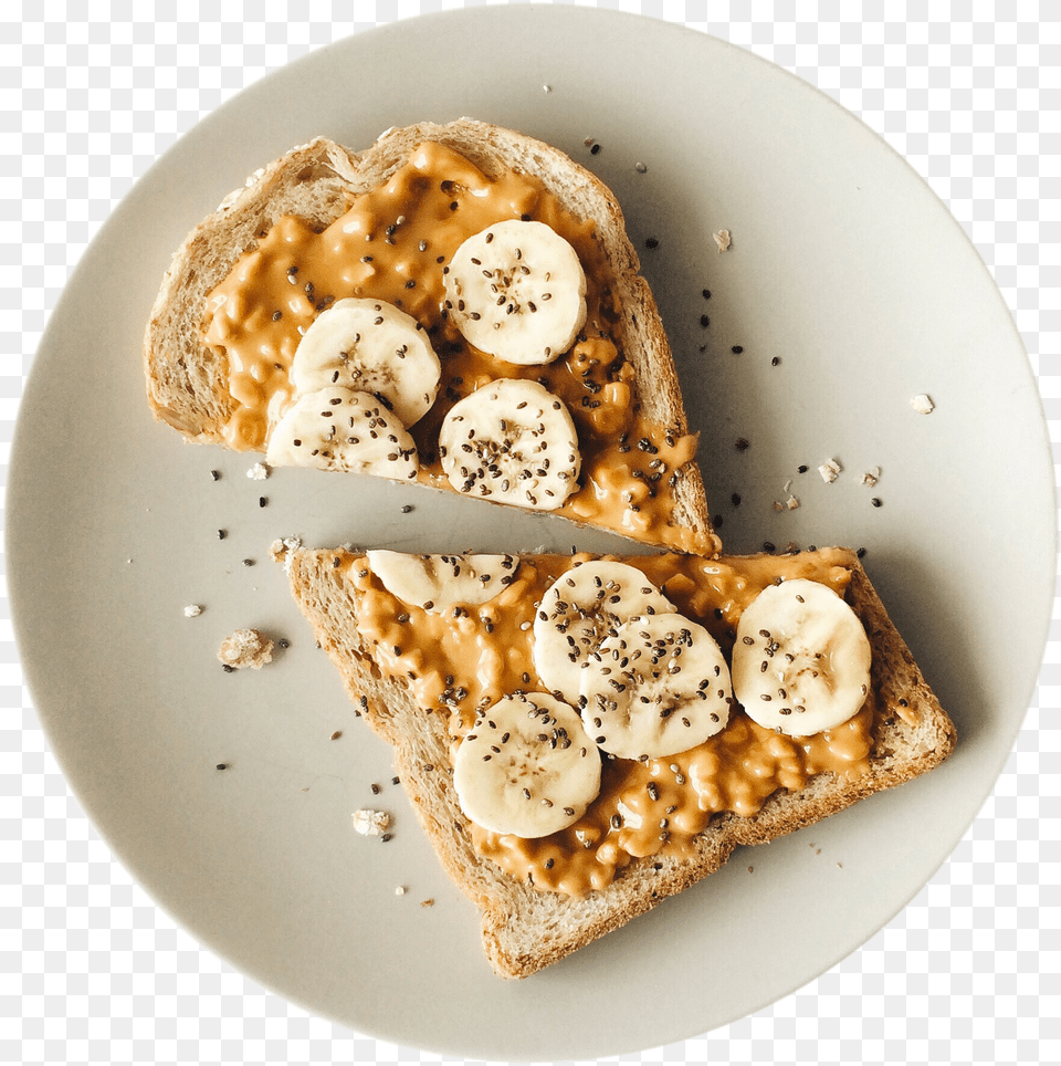 Breakfast, Plate, Bread, Food, Toast Free Transparent Png