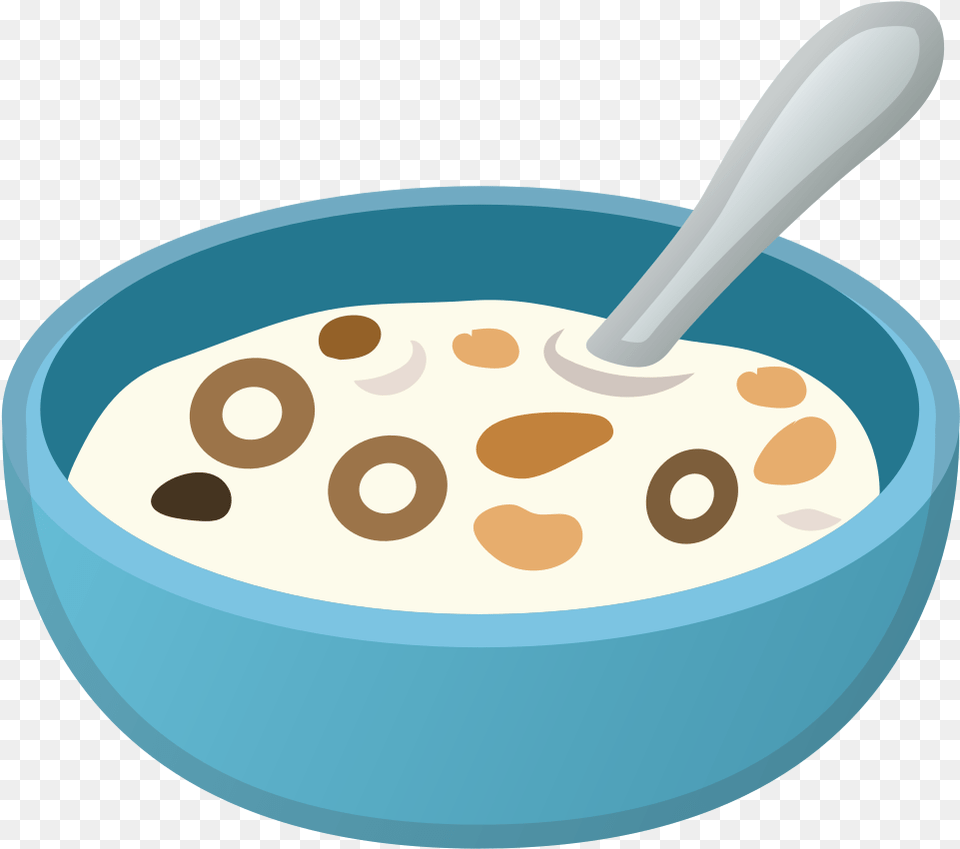 Breakfast Artcuisinebaby Foodrice Cerealdairy Bowl Of Cereal, Dessert, Food, Yogurt, Cutlery Png