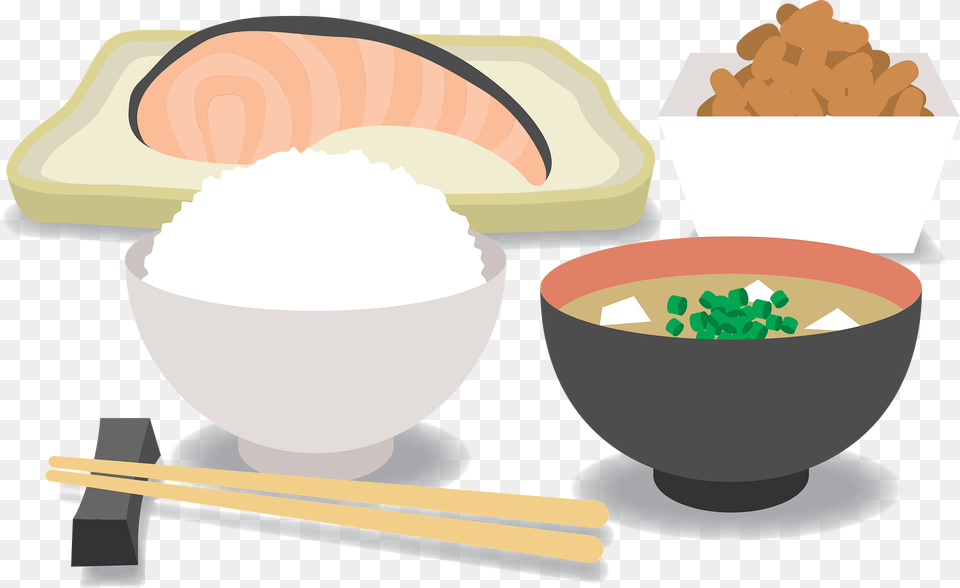 Breakfast Asian Food Clipart, Dish, Meal, Lunch, Bowl Free Png Download