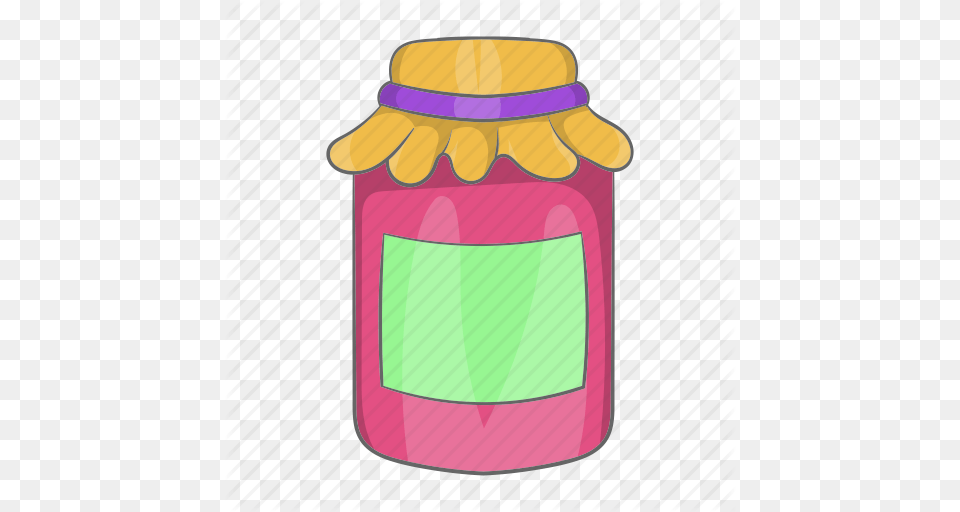 Breakfast Cartoon Fruit Homemade Jam Jar Jelly Icon Free Png Download
