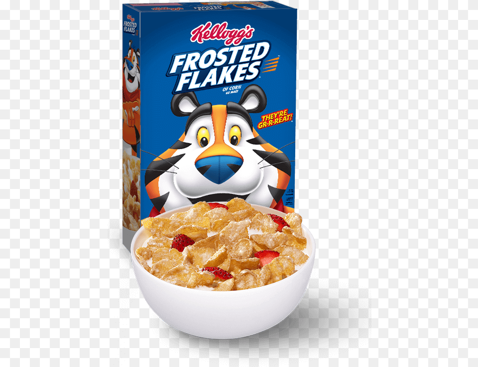 Breakfast Cerealfoodfrosted Flakescerealcorn Foodsnackdishcomplete Kellogg39s Frosted Flakes 135 Oz, Bowl, Food, Snack, Cereal Bowl Free Png Download
