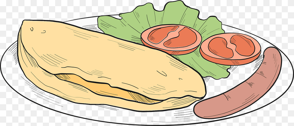 Breakfast Clipart, Bread, Food, Meal, Pita Png Image