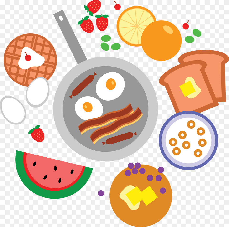 Breakfast Clipart, Cooking Pan, Cookware Png