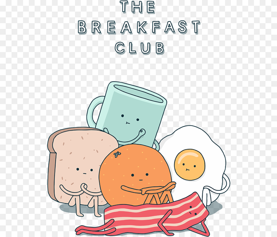Breakfast Club Cartoon Transparent Cartoons Breakfast Club Cartoon Food Transparent, Publication, Book, Baby, Person Png