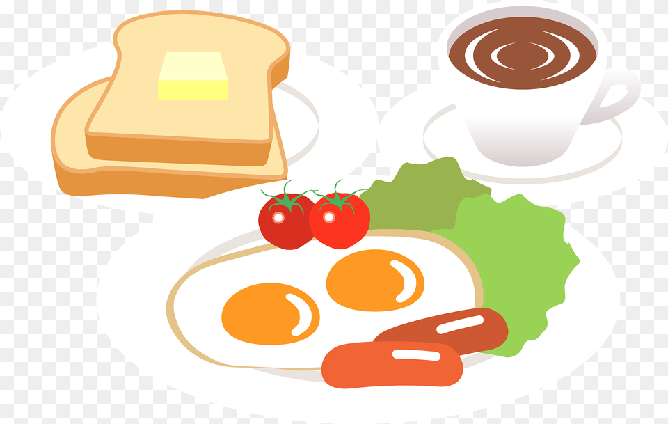 Breakfast Food Clipart, Lunch, Meal, Bread, Toast Free Transparent Png