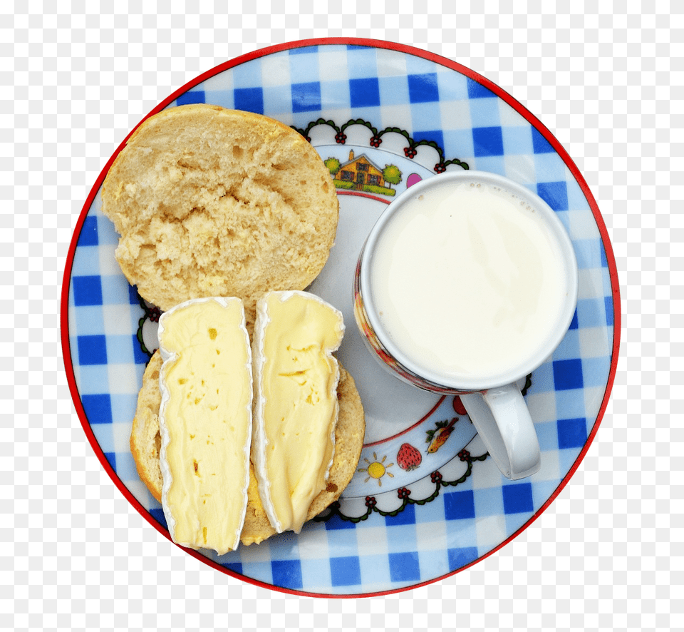 Breakfast Image, Plate, Food, Bread Png