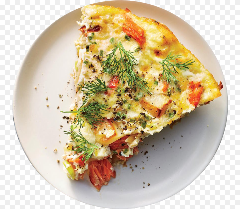 Breakfast Lchf Smoked Salmon Recipes, Food, Frittata, Plate Png Image