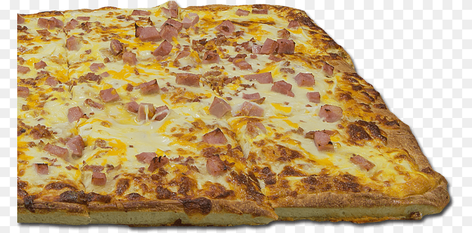 Breakfast Pizza With Ham Bacon And Eggs Quiche, Food Free Png
