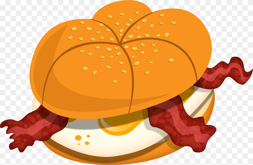 Breakfast Roll Clip Art, Burger, Food Free Transparent Png