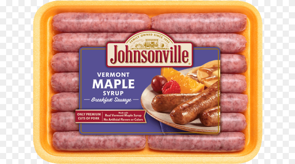 Breakfast Transparent Sausage Johnsonville Breakfast Sausage Maple, Food, Hot Dog, Meat, Pork Free Png