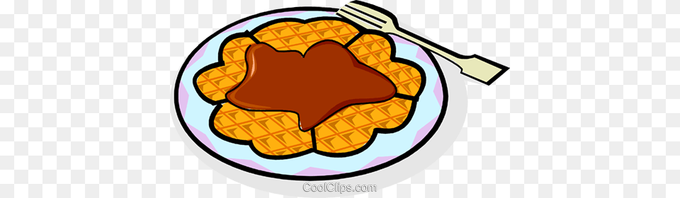 Breakfast Waffle Royalty Vector Clip Art Illustration, Food Free Png