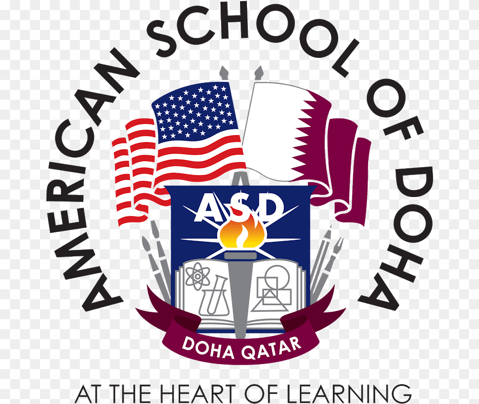 Breaking News School To End May 21 U2013 Asd Times American School Of Doha Logo, Emblem, Symbol, Dynamite, Weapon Free Png Download