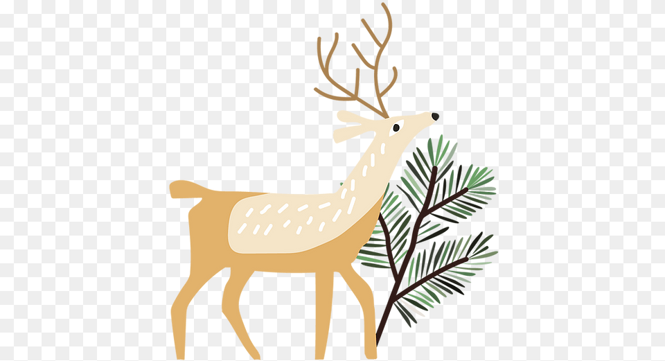 Brean Country Club Festive Dining Animal Figure, Deer, Mammal, Wildlife, Elk Png Image