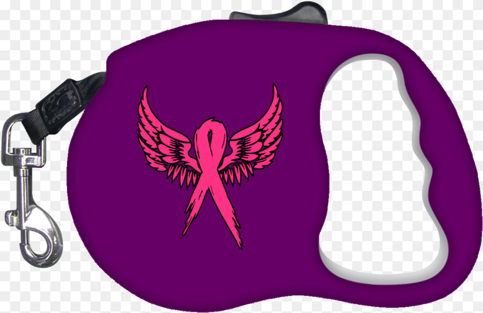 Breast Cancer Awareness Angel Wings Retractable Dog, Accessories, Bag, Handbag Png