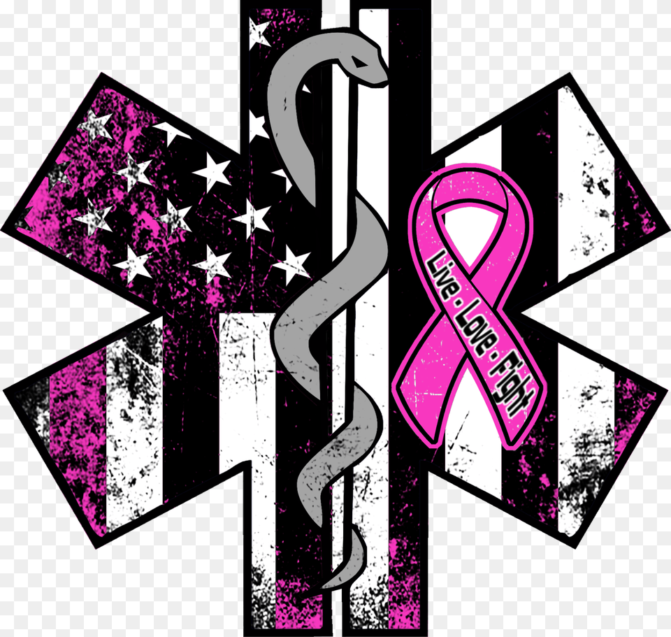 Breast Cancer Awareness Ems Decal, Purple, Art, Graphics Free Png Download