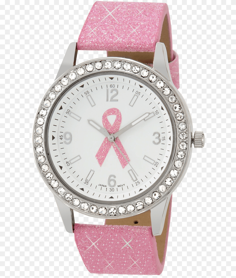 Breast Cancer Awareness Glitter Watch Aim Mia, Arm, Body Part, Person, Wristwatch Free Png Download