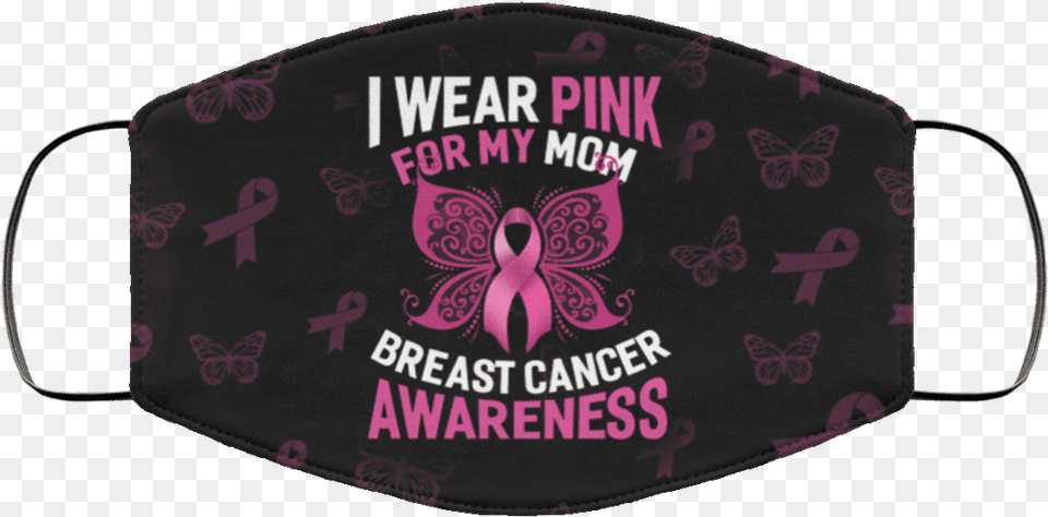 Breast Cancer Awareness Pink Ribbon I Wear For My Mom For Teen, Accessories, Home Decor, Cushion, Handbag Png Image