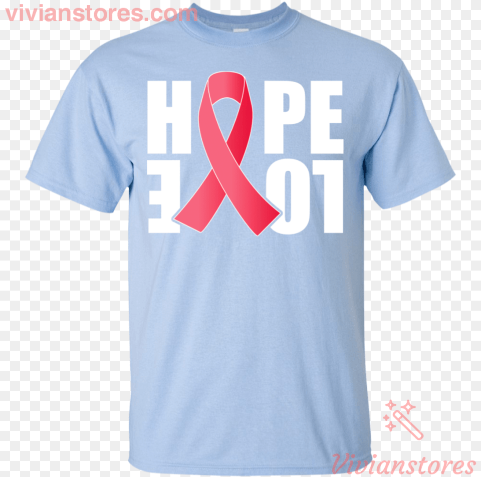 Breast Cancer Awareness Ribbon Hope T Shirt Vivianstores Shirt, Clothing, T-shirt Free Png