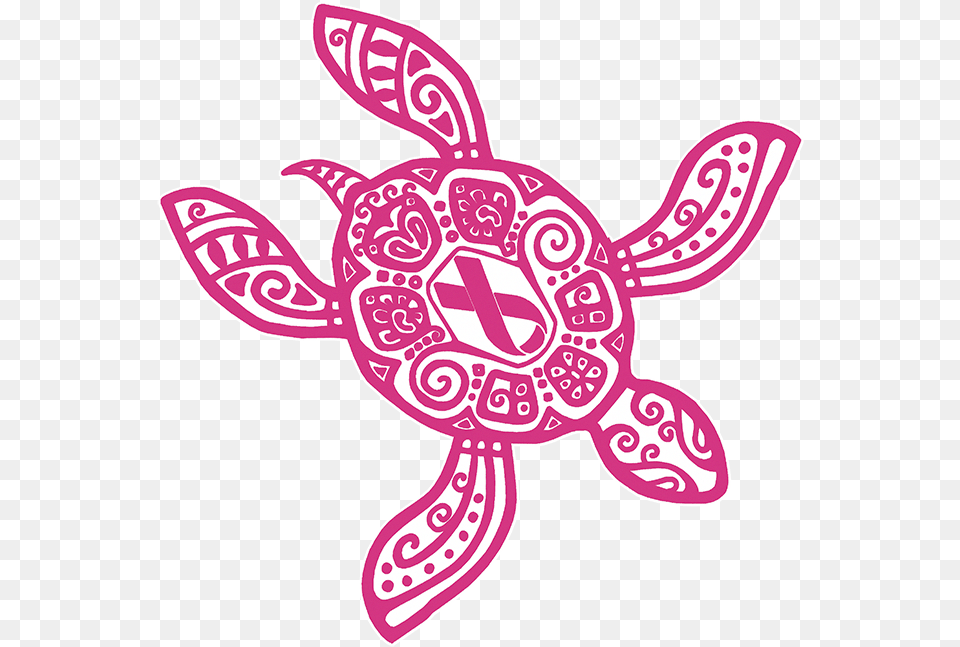 Breast Cancer Awareness Turtle, Pattern, Animal, Fish, Sea Life Free Png Download