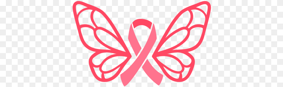 Breast Cancer Butterfly Ribbon U0026 Svg Butterfly Breast Cancer Ribbon Svg Png Image