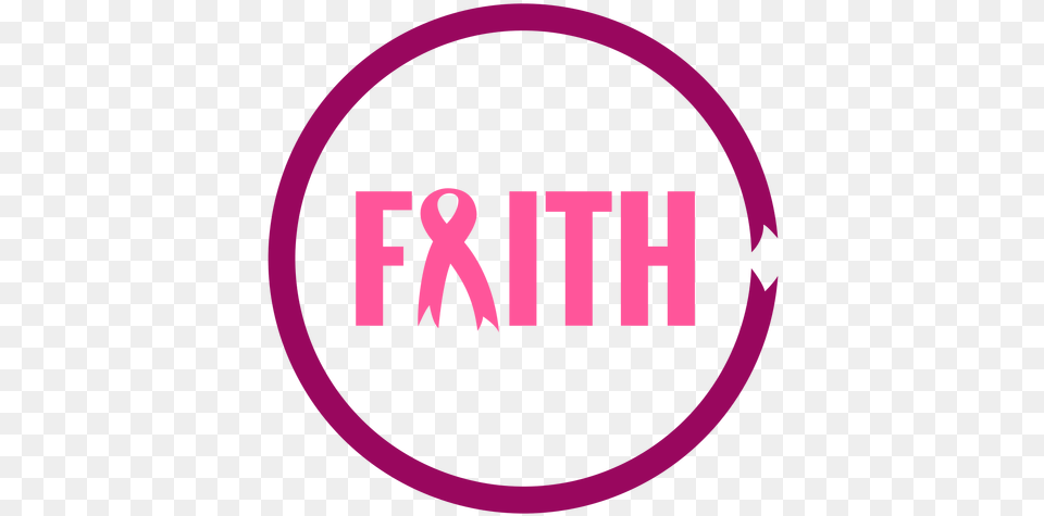 Breast Cancer Faith Ribbon Symbol Breast Cancer Circle Icon, Logo Free Png