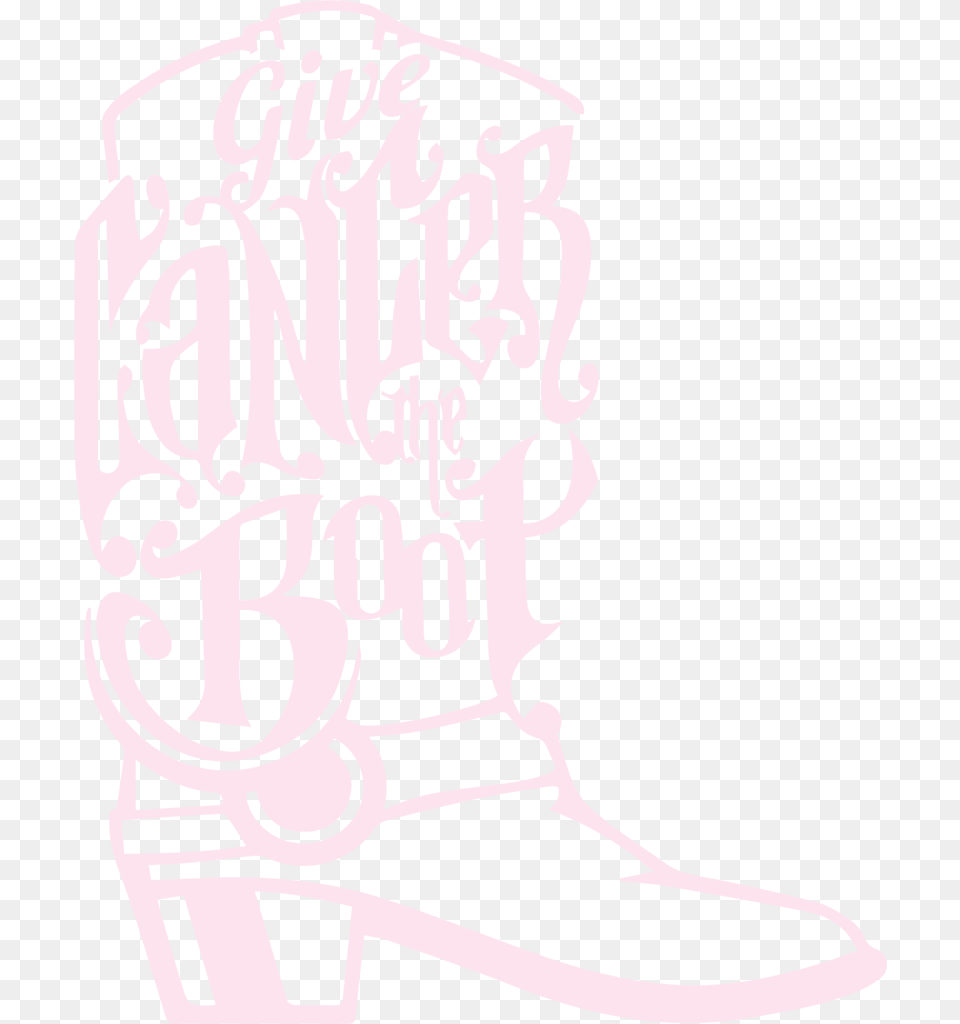 Breast Cancer Give Cancer The Boot Cancer, Stencil, Clothing, Footwear, Cowboy Boot Png Image