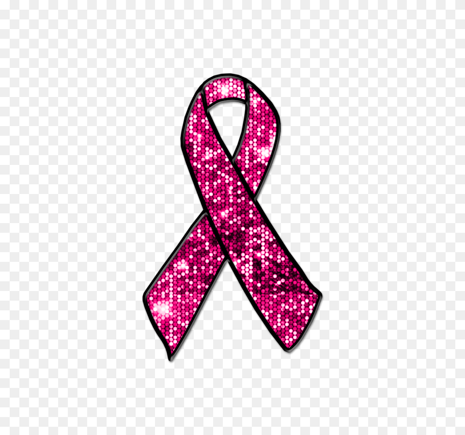 Breast Cancer Glitter Ribbon, Purple, Alphabet, Ampersand, Symbol Png Image
