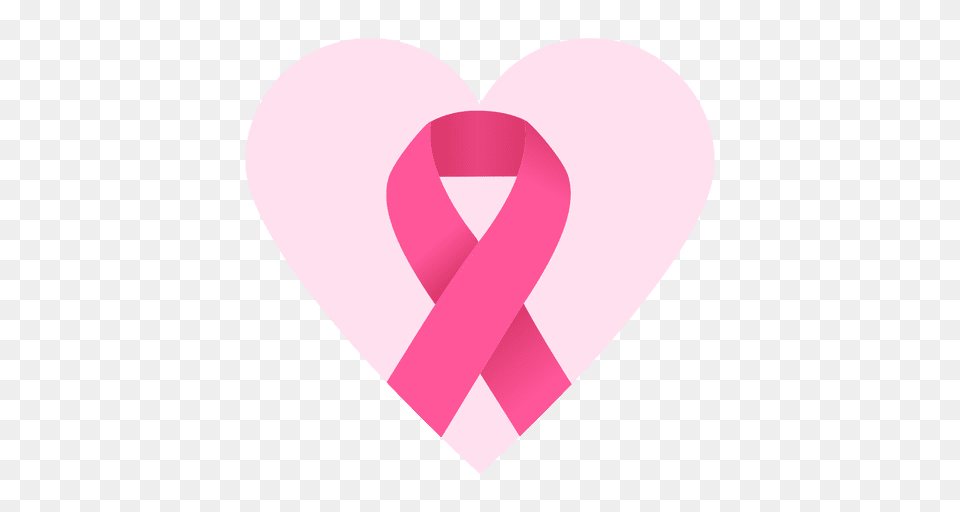 Breast Cancer Heart Ribbon Free Transparent Png