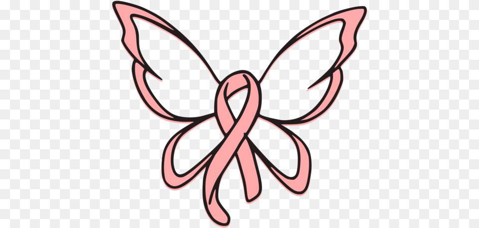 Breast Cancer Ribbon Butterfly Svg Cut File Breast Cancer Breast Cancer Ribbon Svg File, Knot, Smoke Pipe Png Image