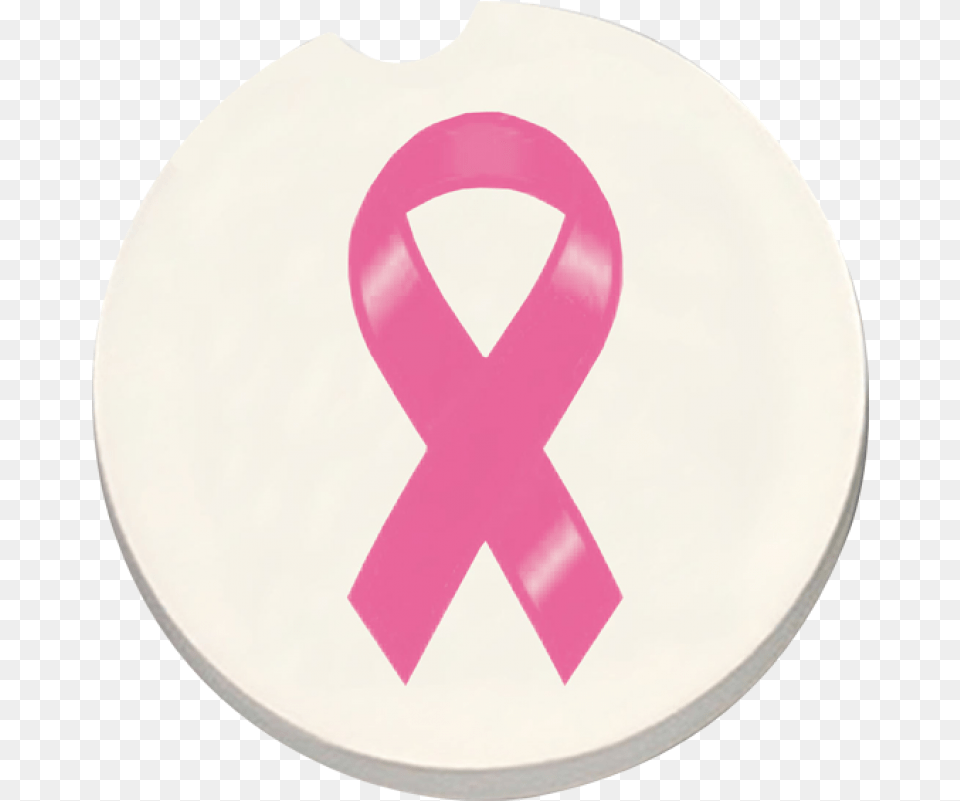 Breast Cancer Ribbon Car Coaster Counter Art Language, Symbol, Logo, Plate Free Transparent Png