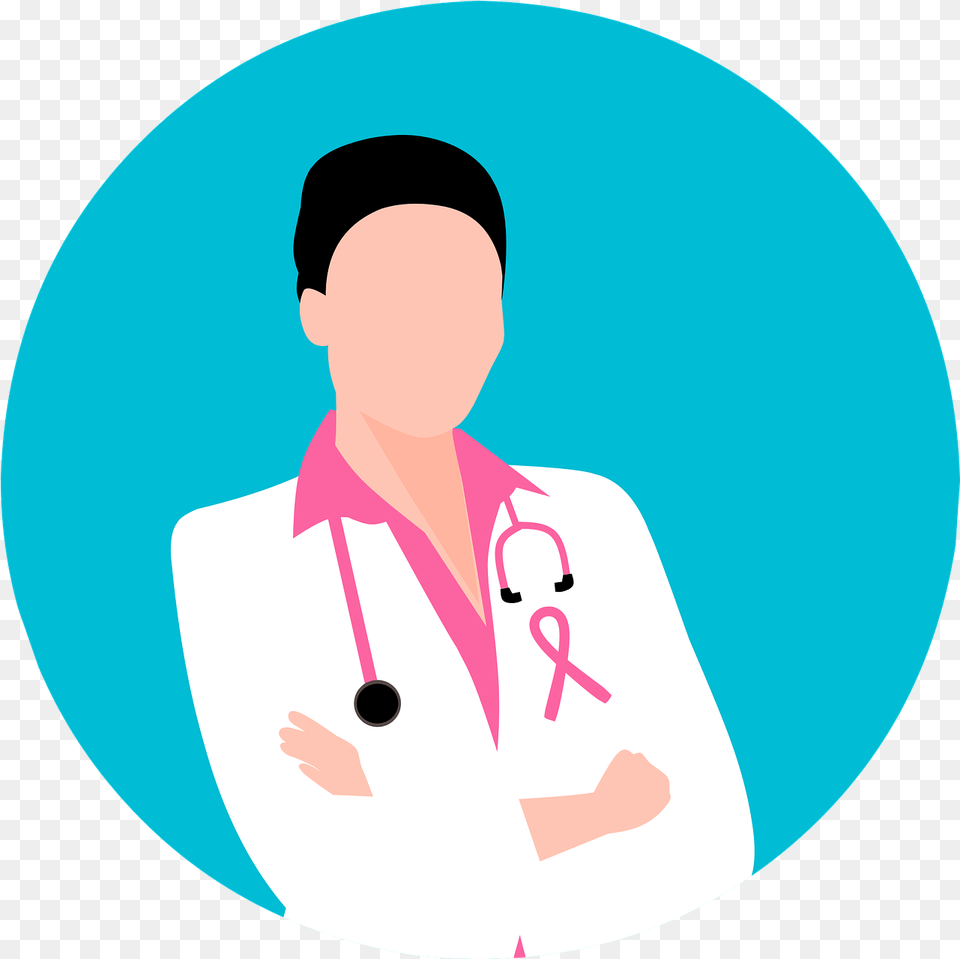Breast Cancer Ribbon Vector Graphic On Pixabay Breast Cancer Cartoon, Clothing, Coat, Lab Coat, Adult Free Png