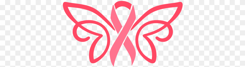 Breast Cancer Ribbon With Wings Transparent U0026 Svg Breast Cancer, Light, Logo, Smoke Pipe, Neon Free Png Download